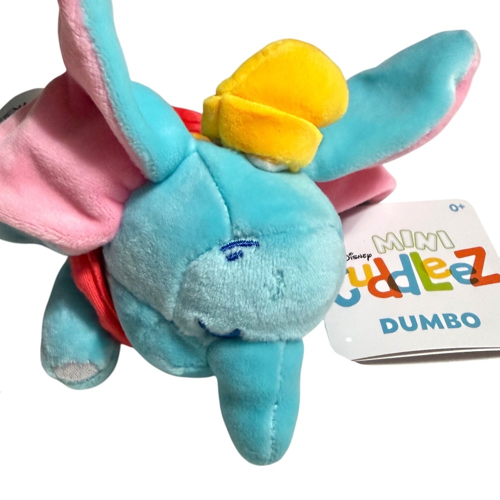 DUMBO Disney Mini Cuddleez Plush Blue Pink Cute Flying Elephant 6 Inch NWT NEW